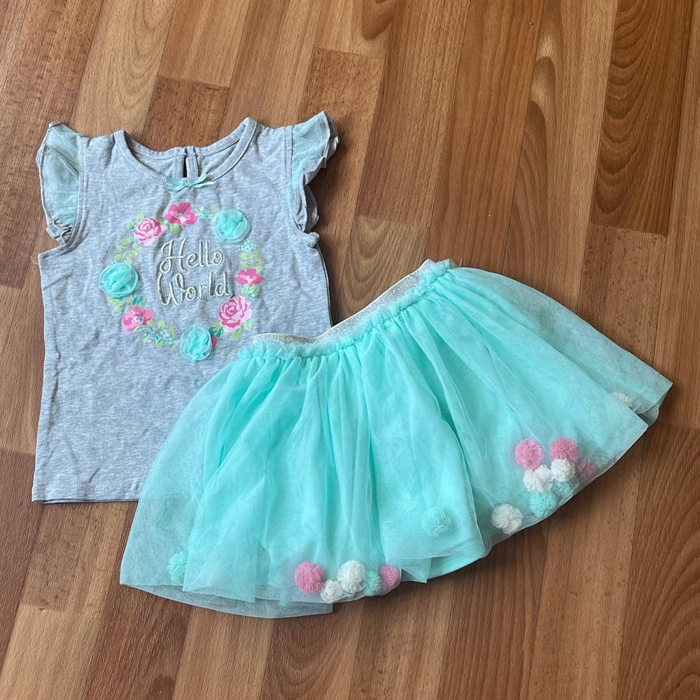 Wonder nation 24M shirt and skirt
